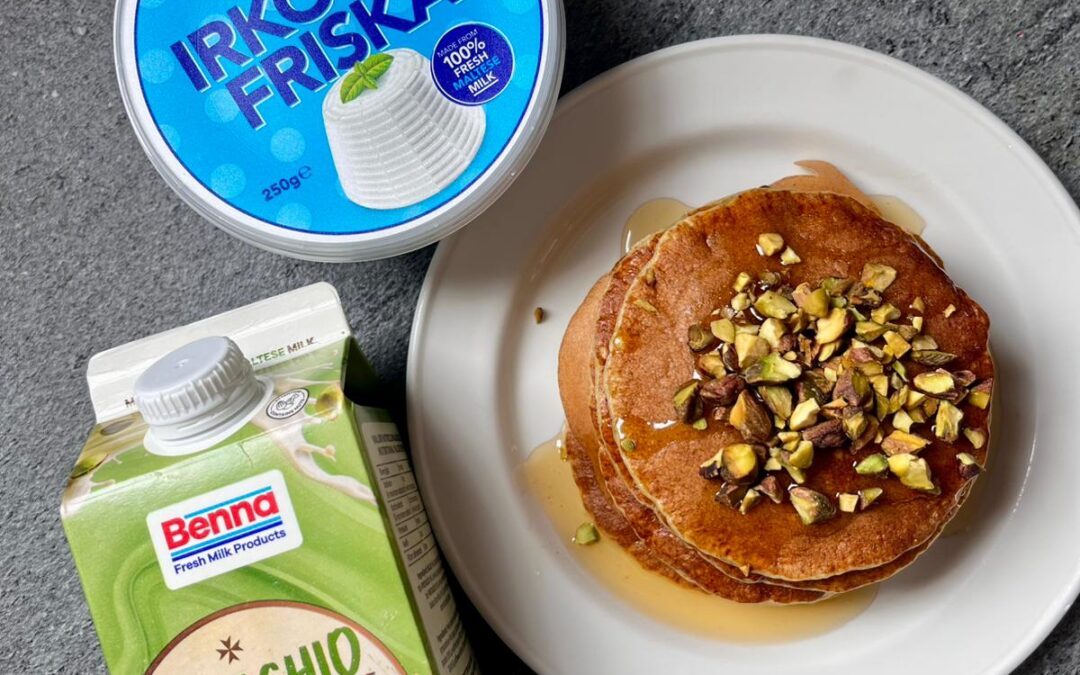 Irkotta Pistachio Pancakes