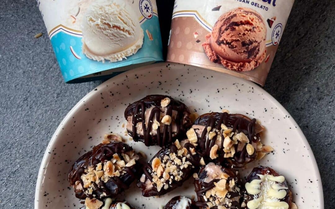 Ice Cream Stuffed Dates