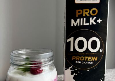 High Protein Raspberry Pudding