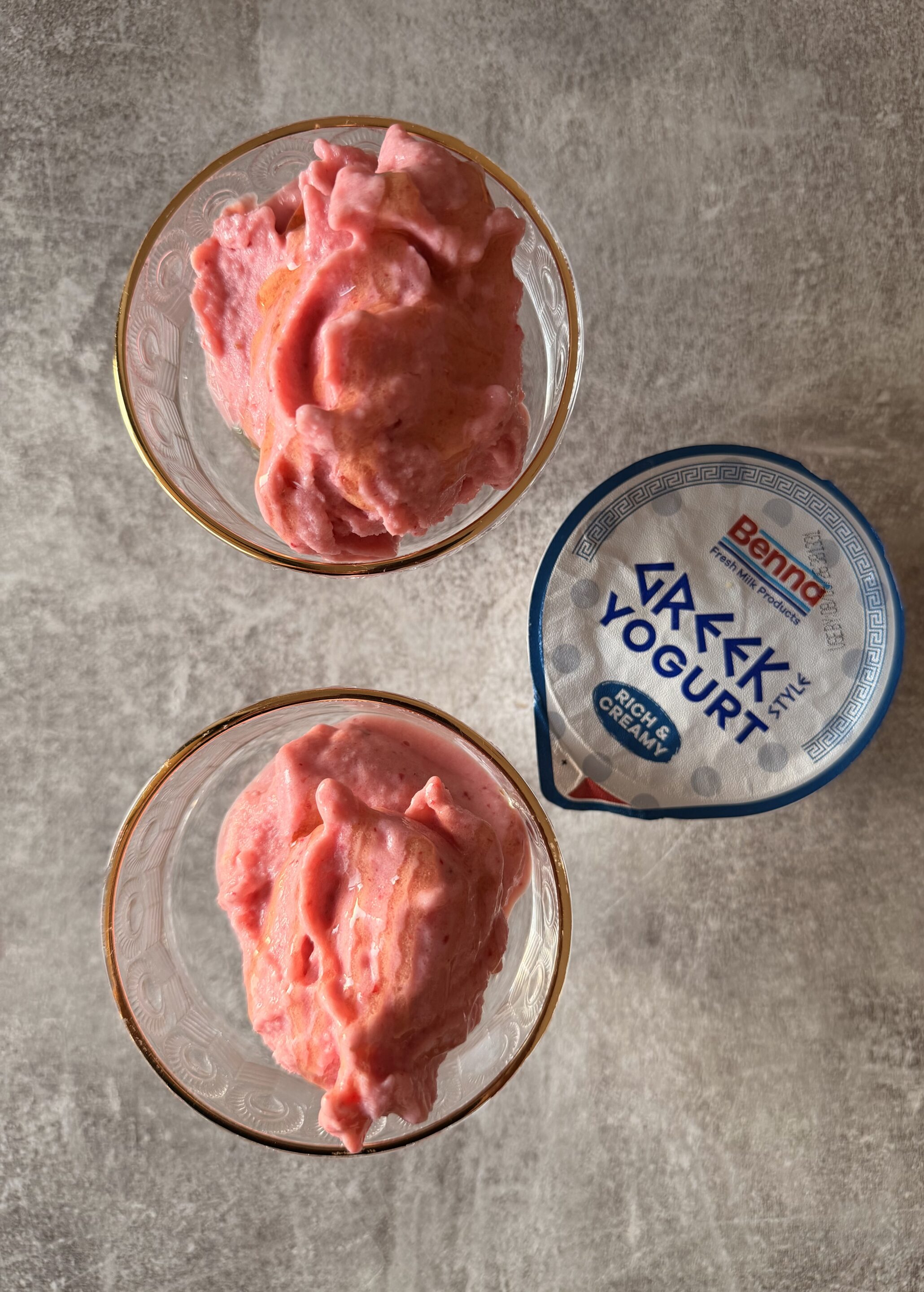 Strawberry & Watermelon Greek Style Yogurt Sorbet